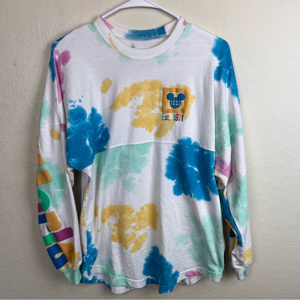 DISNEY PARKS-WDW Spirit Jersey L/S T-Shirt, multi-colored tie-dye-woman’…